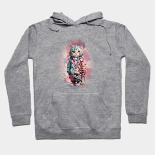 Funky teenage cat Hoodie